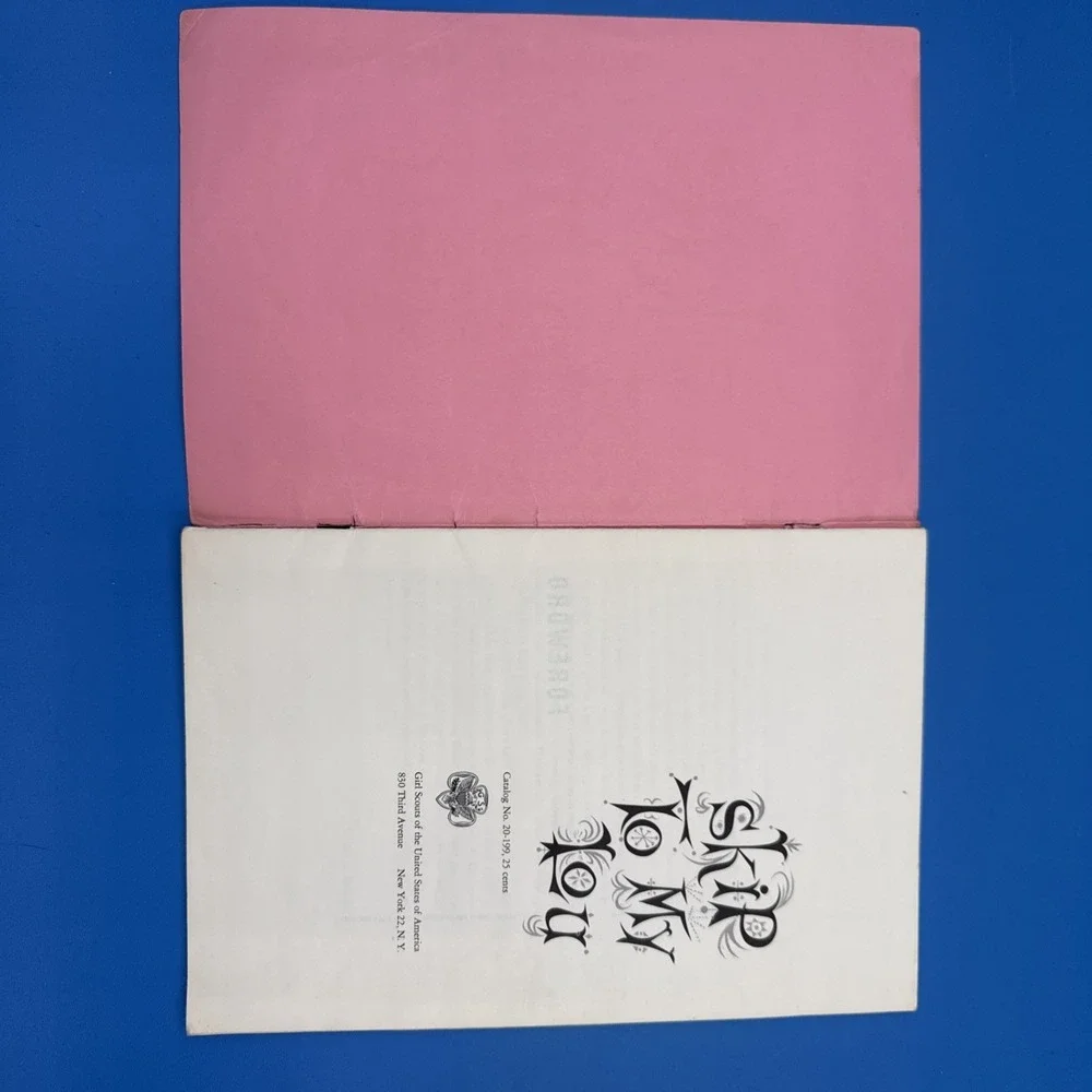 Vintage Girl Scouts SKIP‎ TO MY LOU Song Book (1958) Old Traditional Folk Songs